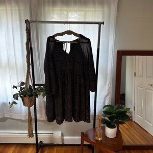 Madewell Patterned Long Sleeve Dress